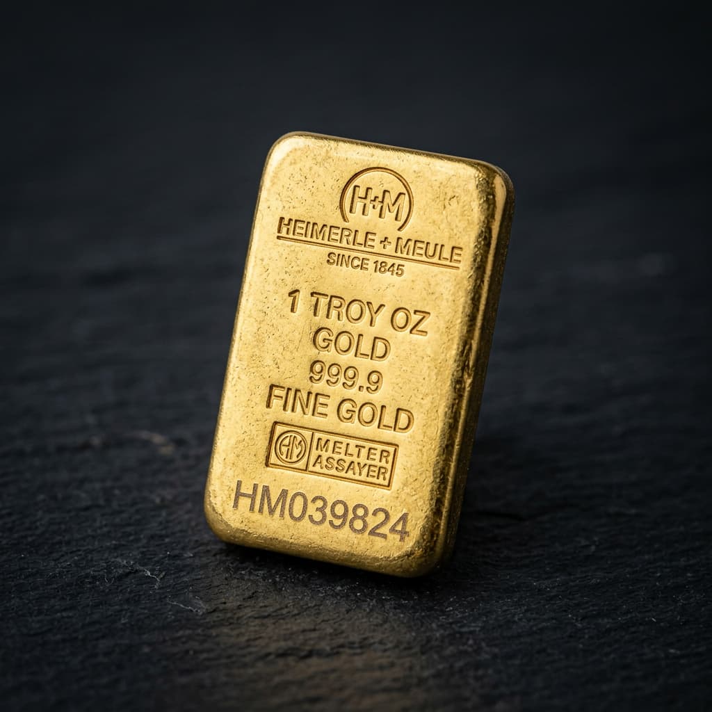 1 oz Heimerle + Meule Gold Bar