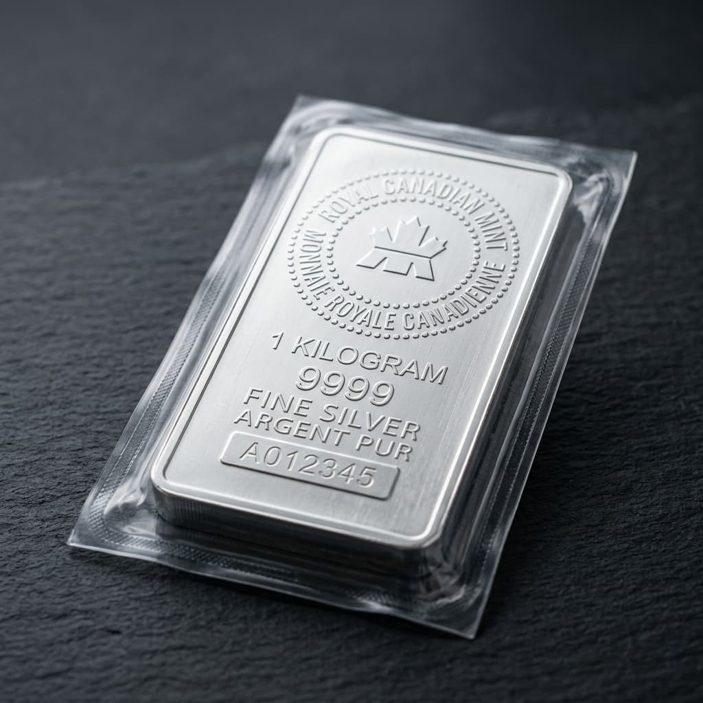 1 kg Royal Canadian Mint Silver Bar