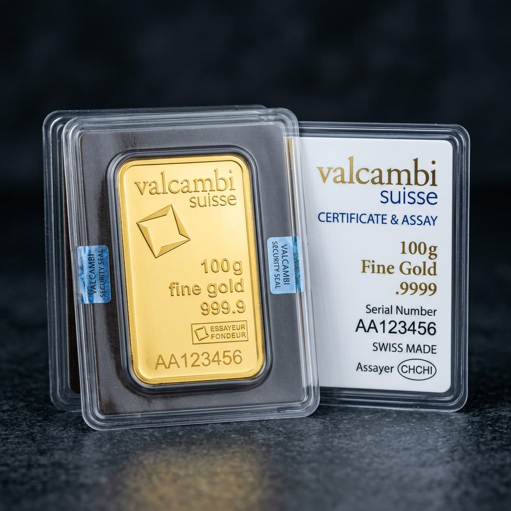 100 g Valcambi Gold Bar